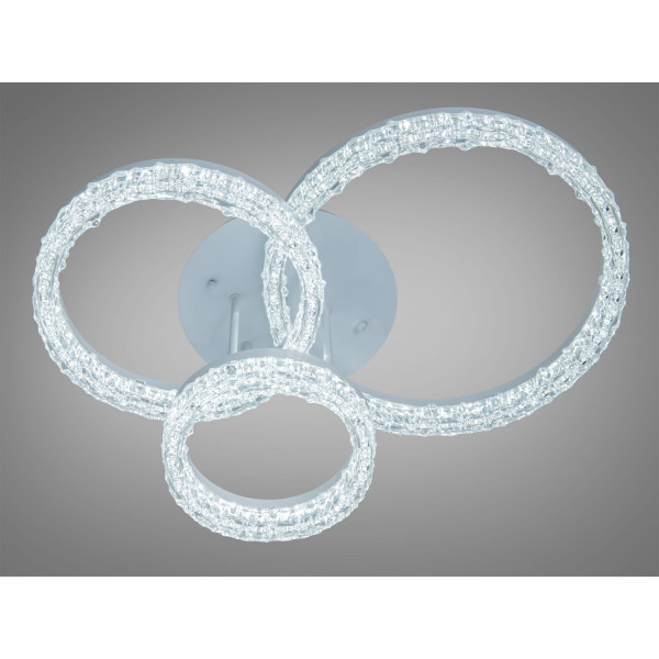 Стельова світлодіодна люстра біла 88 Вт Diasha MX78202/1+1+1WH