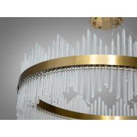 Фантастична підвісна кришталева світлодіодна люстра, 200 Вт, бронза Diasha 839/800BR