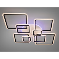 Стельова світлодіодна люстра з димером та LED підсвічуванням, 180 Вт Diasha A8160/8BKLED3colordimmer