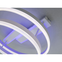 Люстра стельова Diasha біла кільця 80W пульт димер Diasha 2541WHLED3colordimmer
