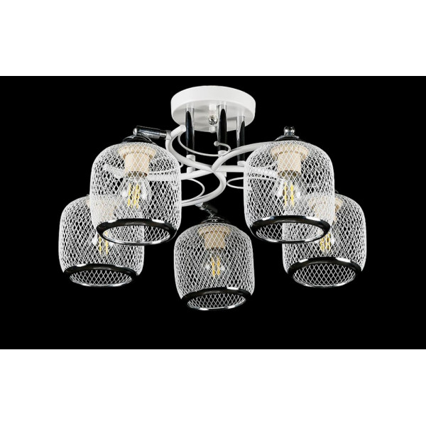 Люстра с плафонами  L06433/5 (WHITE+CHROME) Splendid-Ray
2594