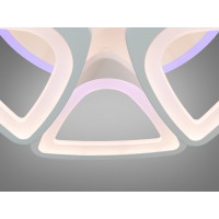 Люстра потолочная светодиодная белая 115W Diasha S8118/3+3WHLED3colordimmer