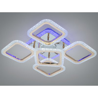 Стельова люстра з диммером, підсвічуванням і MP3, 150W Diasha J618/4+1HR+GMP3LED3colordimmer