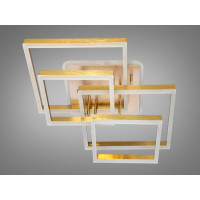 Стельова люстра LED 7002GLED3COLDIM золото пульт диммер 145W Diasha 7002GLED3colordimmer