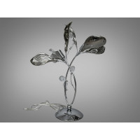 Стильна настільна лампа з керамічними елементами, 3 лампи, золото Diasha 7229-2THR