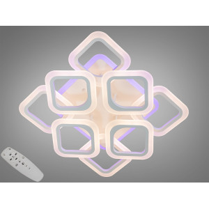 Светодиодная люстра с пультом 90W Diasha AS8060/4+4WHLED3colordimmer