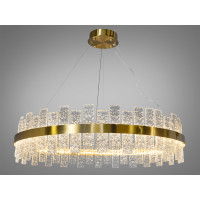 Лаконічна підвісна кришталева світлодіодна люстра на кухню, 90 Вт, хром Diasha 828/800BR
