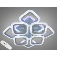 Люстра LED 8060 сіра 110Вт 8 плафонів пульт Diasha AS8060/4+4GRLED3colordimmer