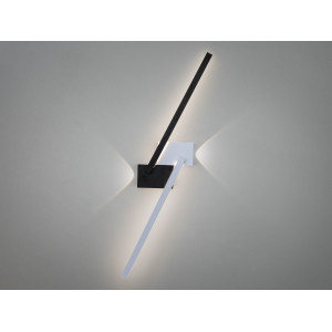 Лаконічне світлодіодне бра на стіну, 25W, чорний+білий Diasha Q3/800BK+WH