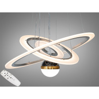 Унікальна підвісна лед люстра з підсвічуванням, 90 Вт Diasha 2327-600+400+200NEWHR Унікальна підвісна лед люстра з підсвічуванням, 90 Вт Diasha 2327-600+400+200NEWHR