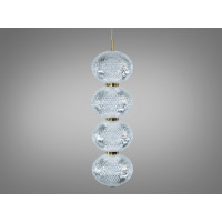 Світлодіодна люстра підвіс золото 8 Вт 4100K Diasha D221205-4