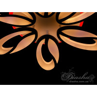 Потолочная светодиодная led люстра с пультом и подсветкой Diasha 8090/6BK LED 3color dimmer