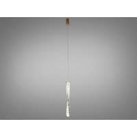 Дизайнерський світлодіодний світильник підвіс, 15 Вт, золото Diasha 531/1D-500G