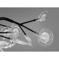 Декоративная люстра в зал 30 лампочки Diasha 886-30CBK