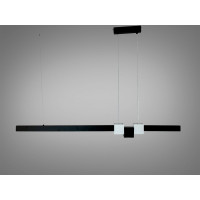 Підвісна LED люстра Diasha чорна 58 Вт 10 м² Diasha 7528/1000BK