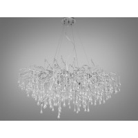 Кришталева люстра від українського виробника, 13 ламп, хром Diasha 616/1000HR