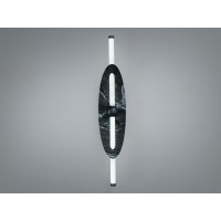 Стильне світлодіодне бра в вітальню, 7 Вт, чорний Diasha B1014BK