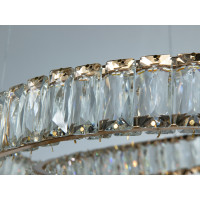 LED люстра підвіс золото 92 Вт з пультом Diasha D8875/600G