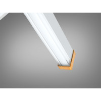 Стельова LED люстра чорна 60W пульт димер 2 кільця Diasha 2535WHdimmer