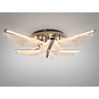 Стельова LED люстра хром 105W пульт димер Diasha 25106/4+4HRLED3colordimmer