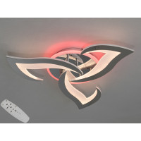 Стельова світлодіодна люстра з пультом, димером, 45W, хром Diasha 8146/3HRLED3colordimmer