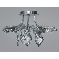 Люстра в стиле прованс в зал на 12 ламп, хром Diasha 7229-7CHR