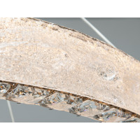 LED підвісна люстра 2 кільця золото 142Вт пульт Diasha 662/800+500GD