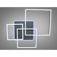 Сучасна стельова LED люстра з пультом, димером та підсвічуванням, 105W Diasha 11017/3BKLED3colordimmer