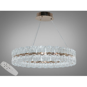 Підвісна LED люстра золото пульт 90Вт 3200-6500К Diasha 9889/600G