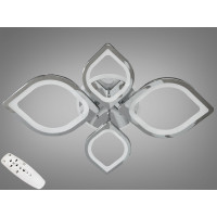 Світлодіодна люстра смарт світильник з пультом, 105W, хром Diasha 8073/2+2HRLED3colordimmer