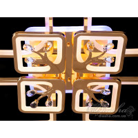 Люстры потолочные светодиодные с пультом управления Diasha 8157/4+4G LED 3color dimmer