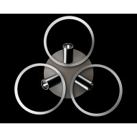 Светодиодная люстра L2466/3+3 LED (WHITE+BLACK) Splendid-Ray
1002570