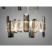 Кришталева світлодіодна люстра-підвіс, 70W Diasha 7967/600+400+200CH