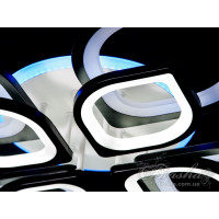 Лед люстра в зал потолочная с пультом Diasha 8073/4+4LED 3color dimmer
