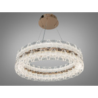 Підвісна люстра Diasha LED золото пульт 78Вт Diasha 9889/500G