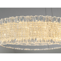 Підвісна LED люстра з пультом 110 Вт біла 6050 лм Diasha D8748/600+400WH