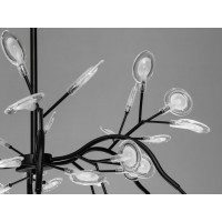 Декоративная люстра в зал 54 лампочкии, чорна Diasha 886-54CBK