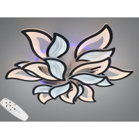 Світлодіодна люстра пелюстки чорна 220W 6+2 димер Diasha 9033/6+3BKLED3colordimmer