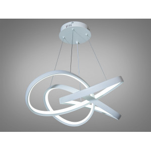 Стильна світлодіодна люстра підвіс, 100W, чорна Diasha 7513/550WH