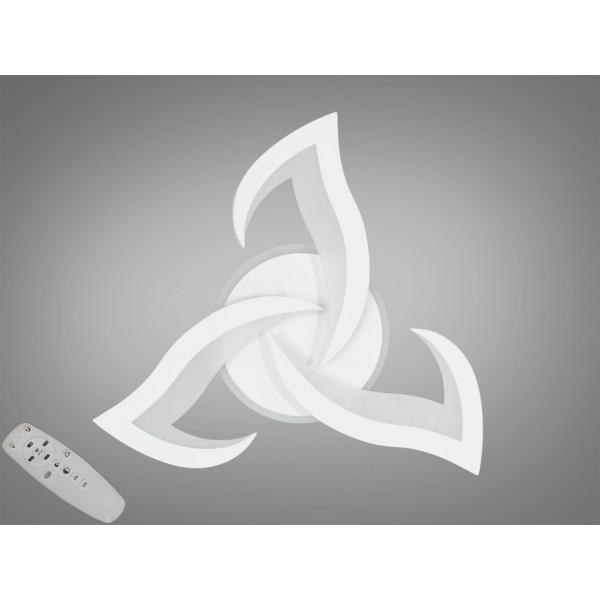 Стельова світлодіодна люстра з пультом, димером, 45W, чорна Diasha 8146/3WHLED3colordimmer