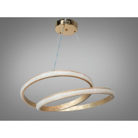 Підвісна люстра LED Diasha золото 65Вт 3575Лм 3CCT Diasha XH1017/600G