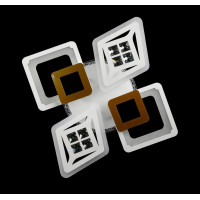 Люстра в зал или спальню светодиодная современная Splendid-Ray 286193/2+2+1 LED (RED+CHAMPANE+WT) 