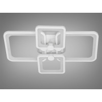 Плоска світлодіодна люстра з пультом, диммером, підсвіткою, 76W Diasha 8208/4WHLED3colordimmer