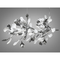 Люстра в стиле прованс в зал на 12 ламп, хром Diasha 7161-12PLHR