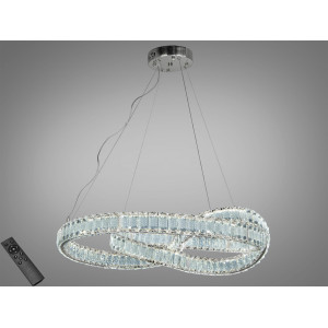 Люстра підвісна Diasha хром LED 92 Вт пульт 16 м² Diasha D8880/600CH