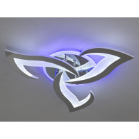 Стельова світлодіодна люстра з пультом, димером, 45W, хром Diasha 8146/3HRLED3colordimmer