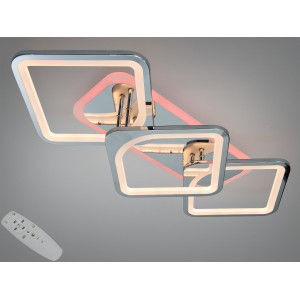 Світлодіодна люстра 8060 хром 81Вт 3 модулі Diasha 8060/2+1HRLED3colordimmer