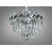 Магнетична срібна підвісна кришталева люстра в коридор, 6 ламп Diasha 6309-400CH