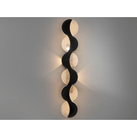 Гармонійне світлодіодне бра, 30 Вт, чорний Diasha 9091/600BK