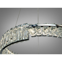 Світлодіодна люстра золото 103 Вт 2 кільця Diasha 561/500CH